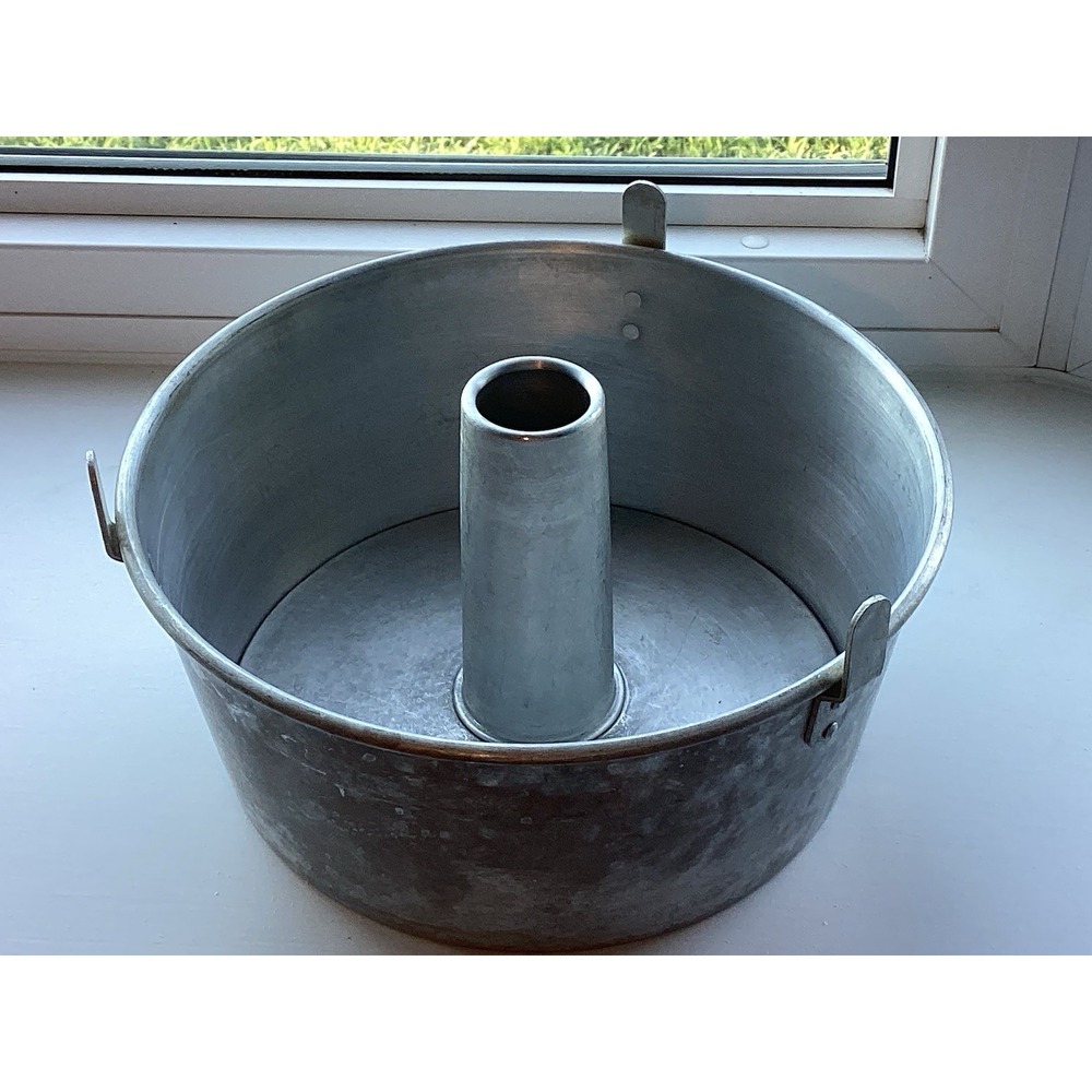 VTG Mirro 5394M 2 Pc‎ Aluminum Tube Angel Food Cake Pan 3 Cooling Legs 10"
